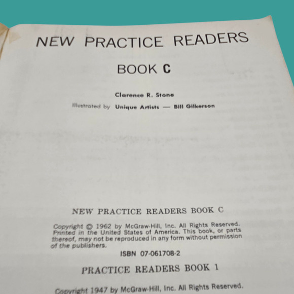 Set of 3 Vintage New Practice Readers Book A, B, & C Illustrated Reading Lessons - Picture 10 of 16